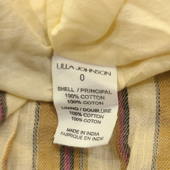 Ulla Johnson Cream Tan Smocked Tiered Sundress - Picture 6 of 12